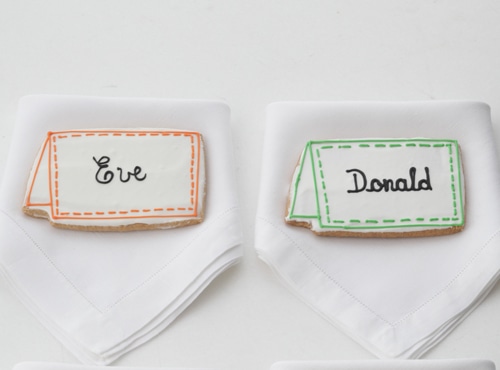 Place Card Cookies